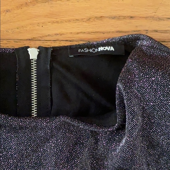 Fashionova purple sparkly shorts romper - Picture 3 of 4